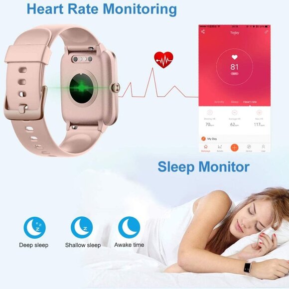NEW Smart Watch Fitness, Heart, & Sleep Tracker - Picture 9 of 16
